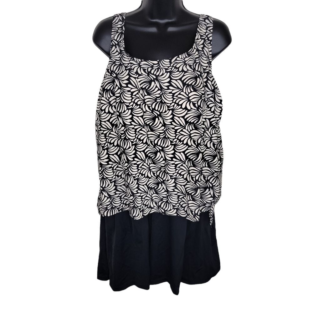 Azul by Maxine of Hollywood one piece swimsuit dress size 24w